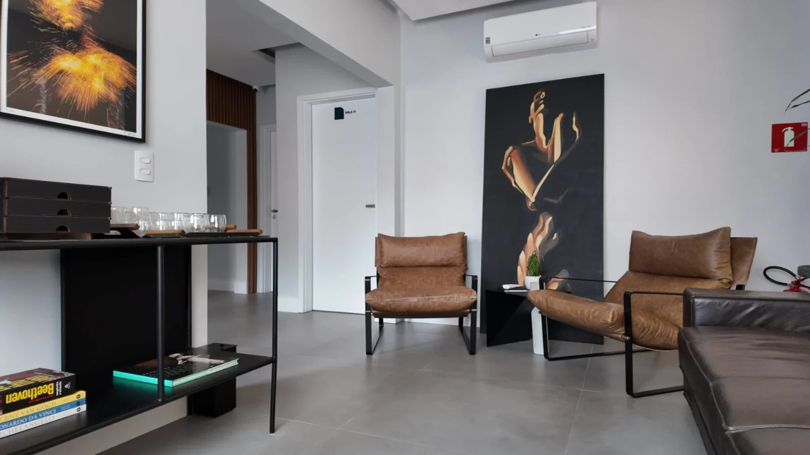 Ambiente acolhedor Clínica Sculpté